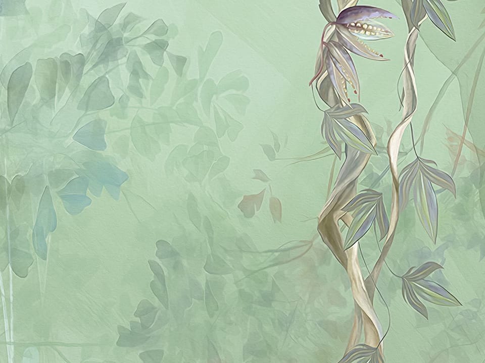 Fototapeta Tropikalna Dżungla z Roślinnością fragment #2