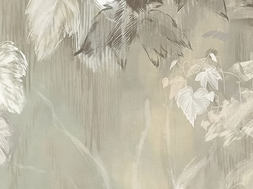 Fototapeta Zielone liście i gałęzie fragment #2