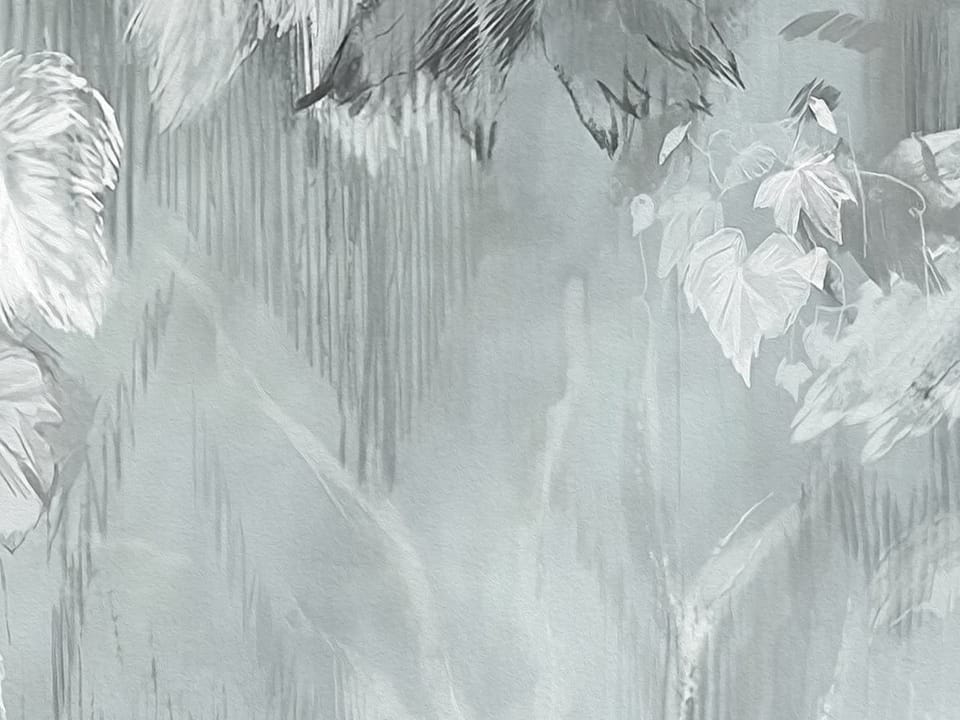 Fototapeta Liście i pnącza w delikatnym świetle fragment #2