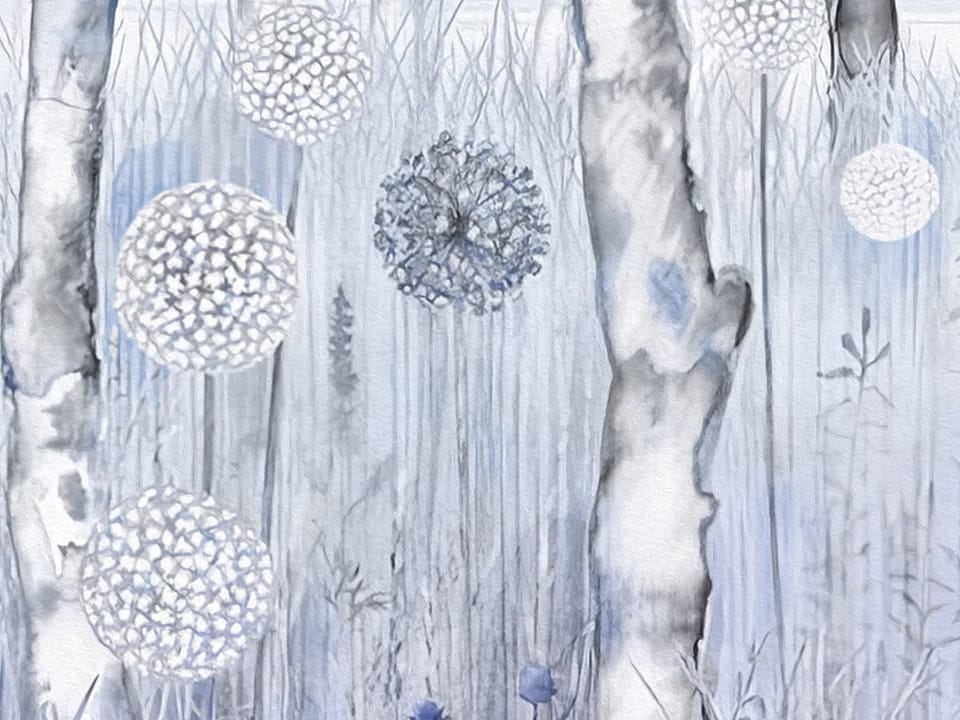 Fototapeta Różowe flamingi w lesie fragment #2