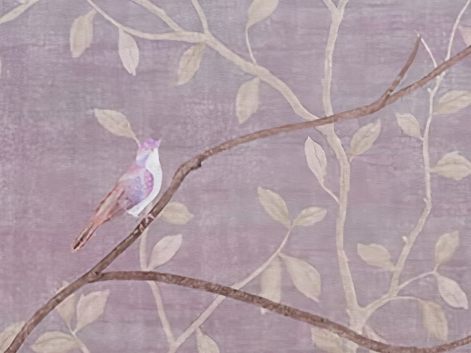 Fototapeta Gałęzie drzew z ptakami fragment #1