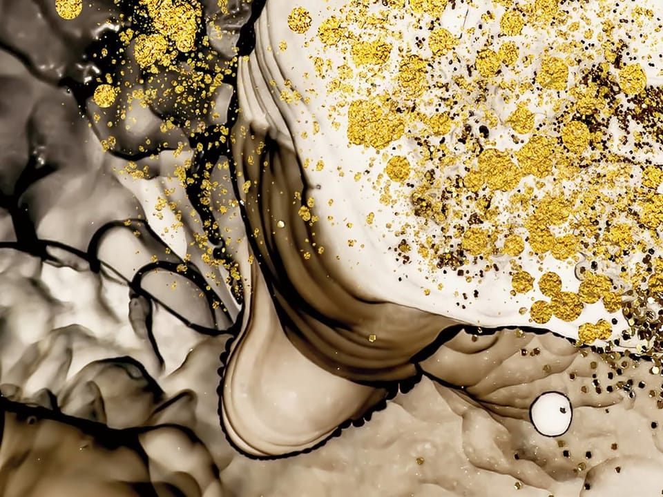 Fototapeta Abstrakcyjne złote wzory na tle fragment #1