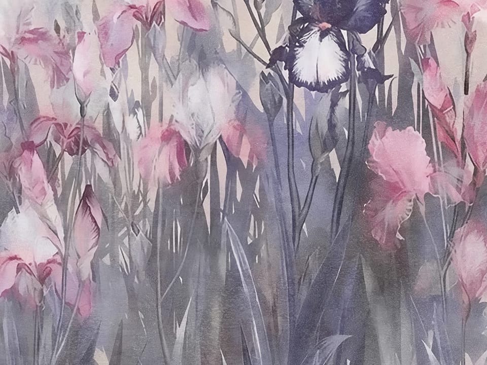 Fototapeta Pastelowe kwiaty polne fragment #2