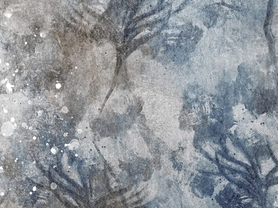 Fototapeta Abstrakcyjne kwiaty na ścianie fragment #1