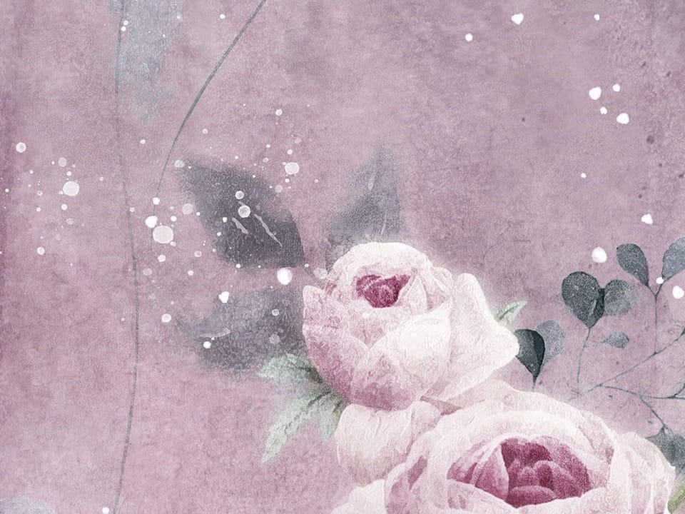 Fototapeta Różowe kwiaty wśród zieleni fragment #1