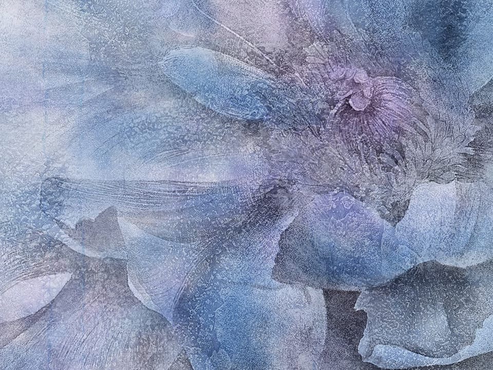 Fototapeta Pastelowe kwiaty w akwareli fragment #1