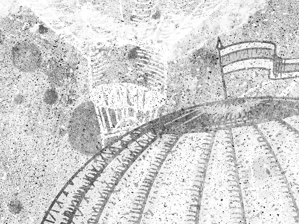 Fototapeta Balony na ogrzane powietrze w chmurach fragment #2