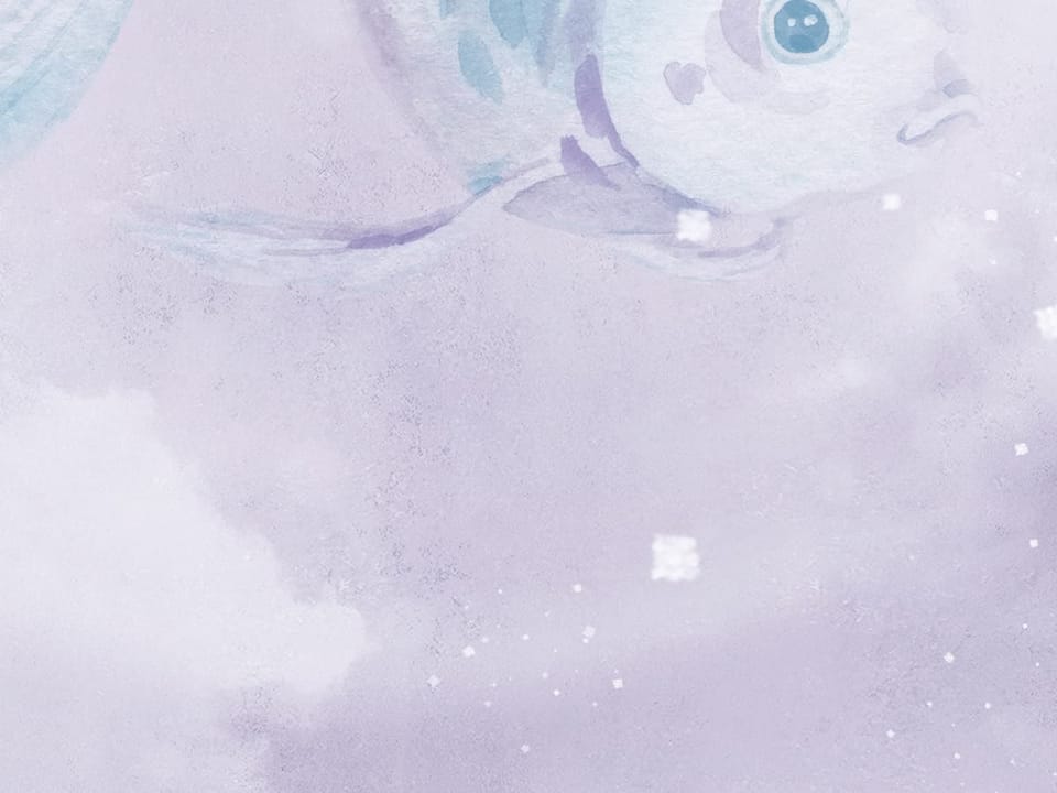 Fototapeta Ryby wśród chmur na niebie fragment #2