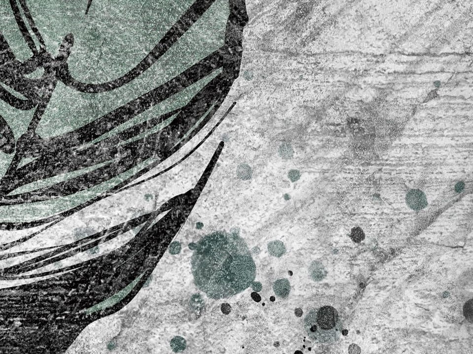 Fototapeta Kwiatowa gałąź na abstrakcyjnym tle fragment #2