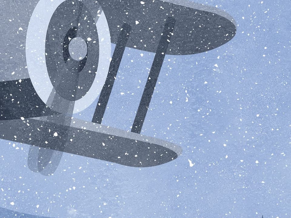 Fototapeta Góry dziecięce z balonami i samolotami fragment #1