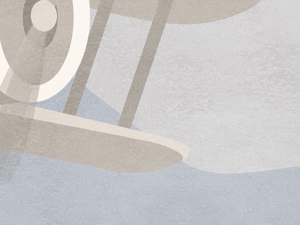 Fototapeta Samoloty nad Pastelowymi Górami fragment #1