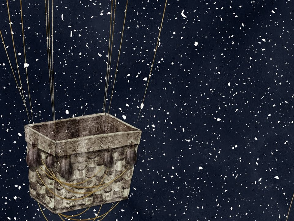 Fototapeta Dmuchawce z Koszami Balonowymi fragment #2