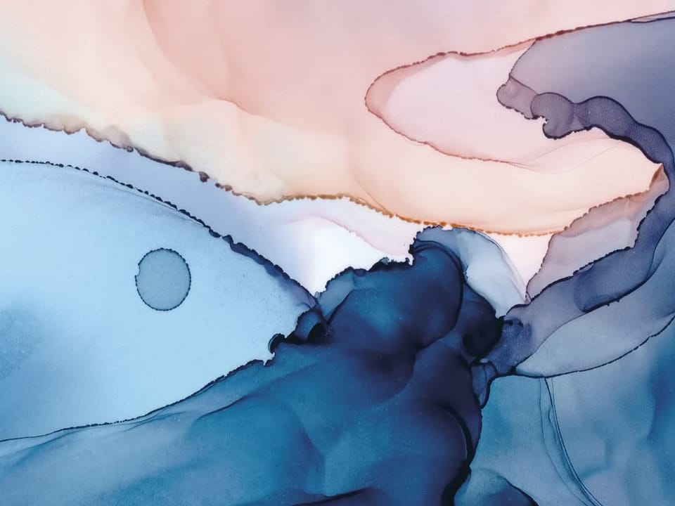 Fototapeta Abstrakcyjne Plamy Akwarelowe fragment #1