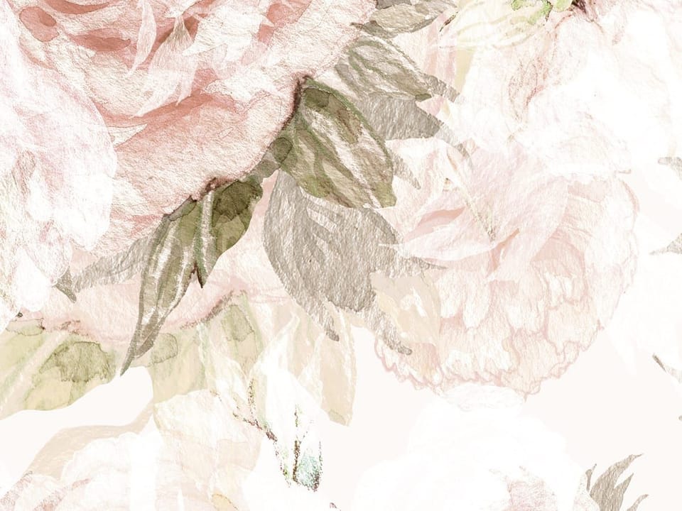 Fototapeta Różowe róże na jasnym tle fragment #1