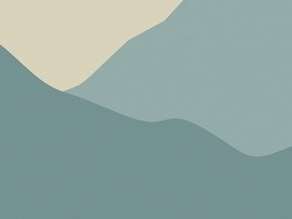 Fototapeta Warstwowe pasma górskie i las fragment #1