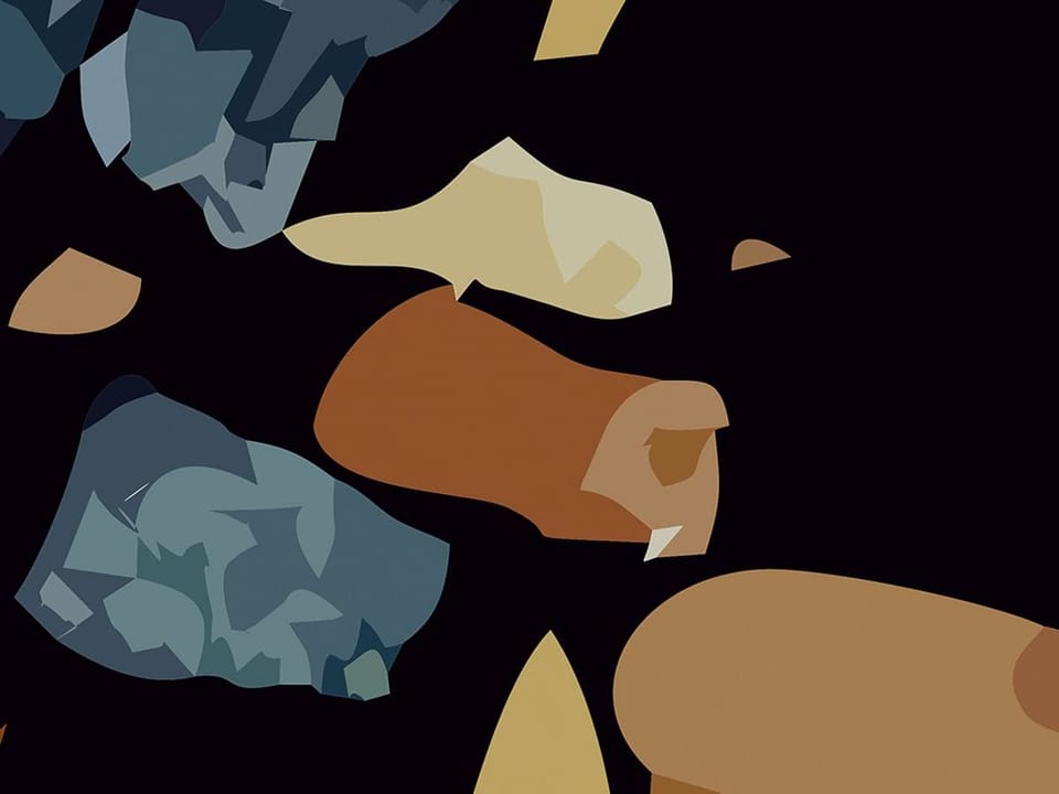 Fototapeta Kolorowe kamienie na ciemnym tle fragment #1