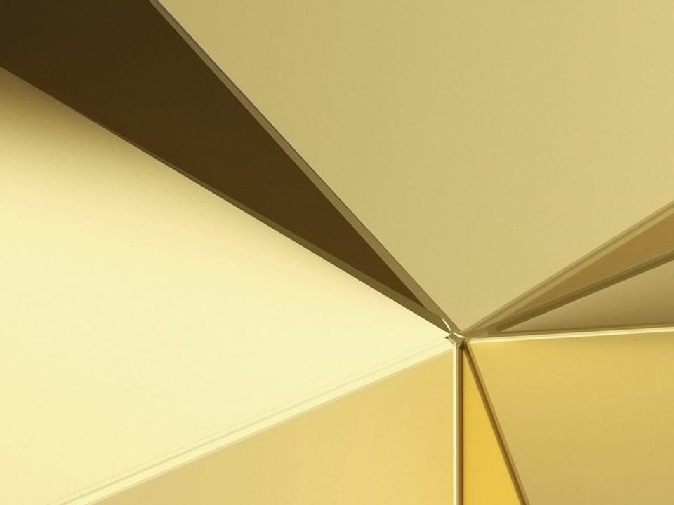 Fototapeta Geometryczne złote kształty fragment #1