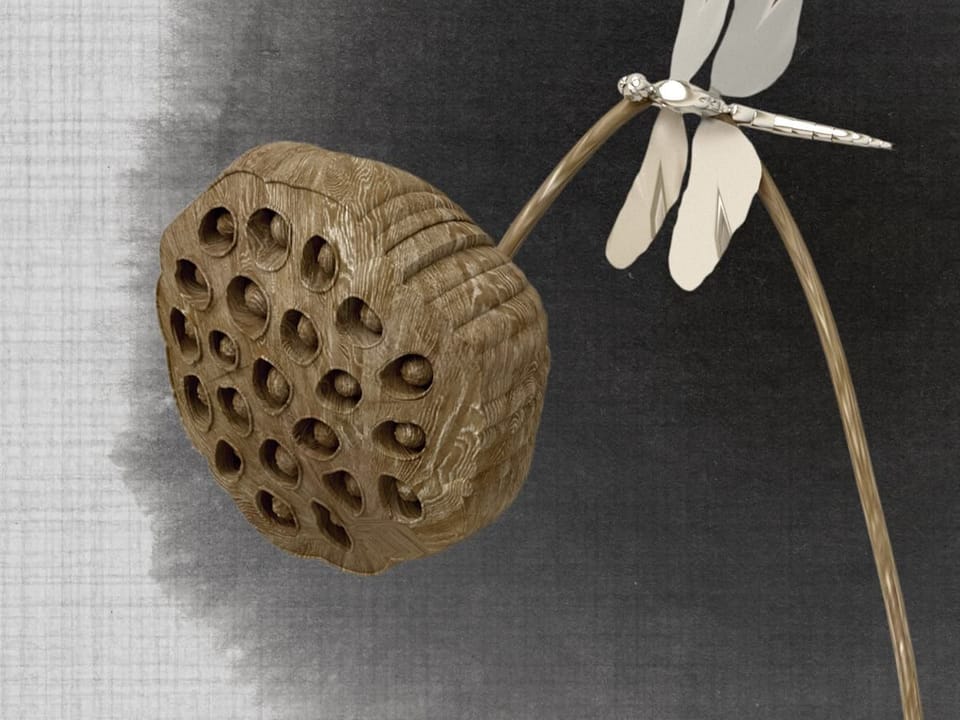 Fototapeta Abstrakcyjne rośliny z owocostanami fragment #1