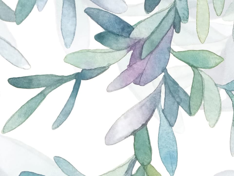 Fototapeta Wiszące gałęzie z liśćmi fragment #1