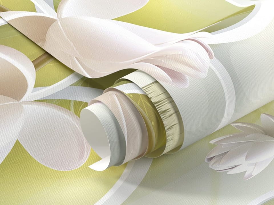 Fototapeta Białe kwiaty lotosu na wodzie fragment #1