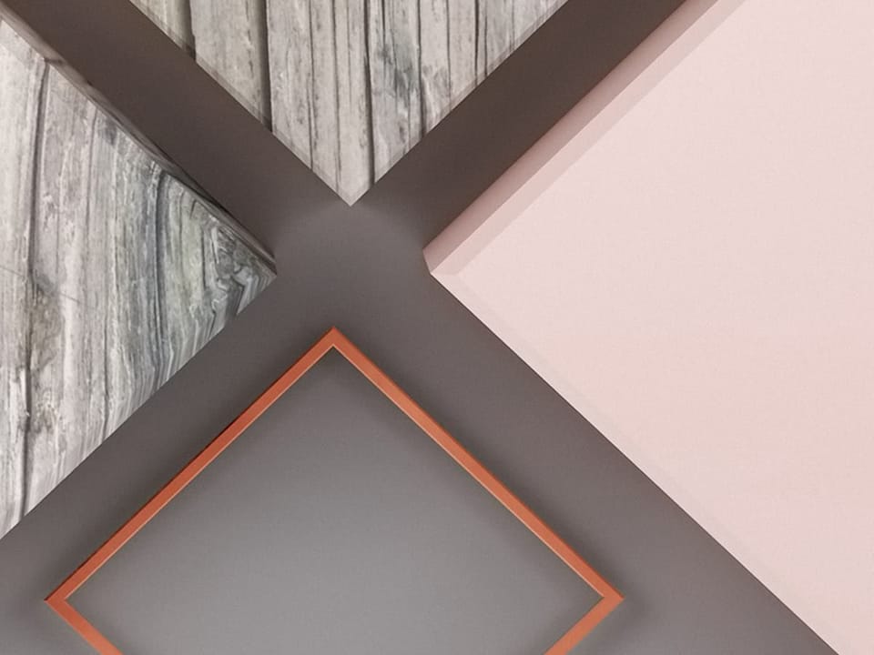 Fototapeta Geometryczne kształty na szaro fragment #2