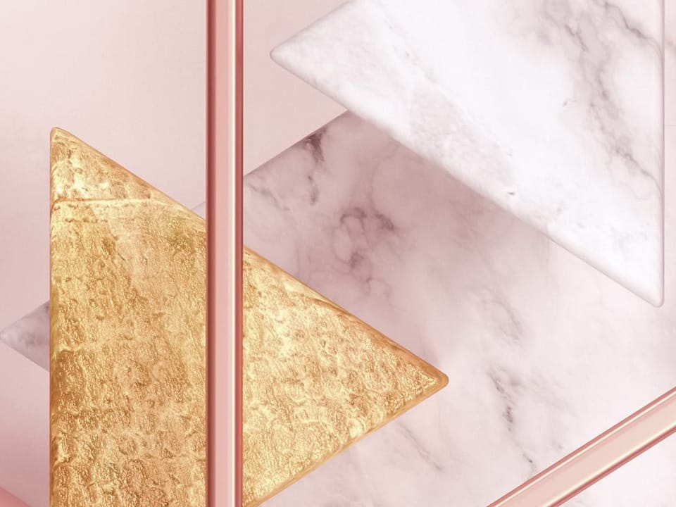 Fototapeta Geometryczne Trójkąty Pastelowe fragment #1