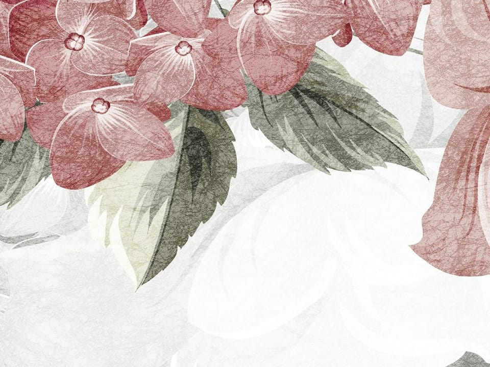 Fototapeta Kwiaty w odcieniach różu i bieli fragment #2