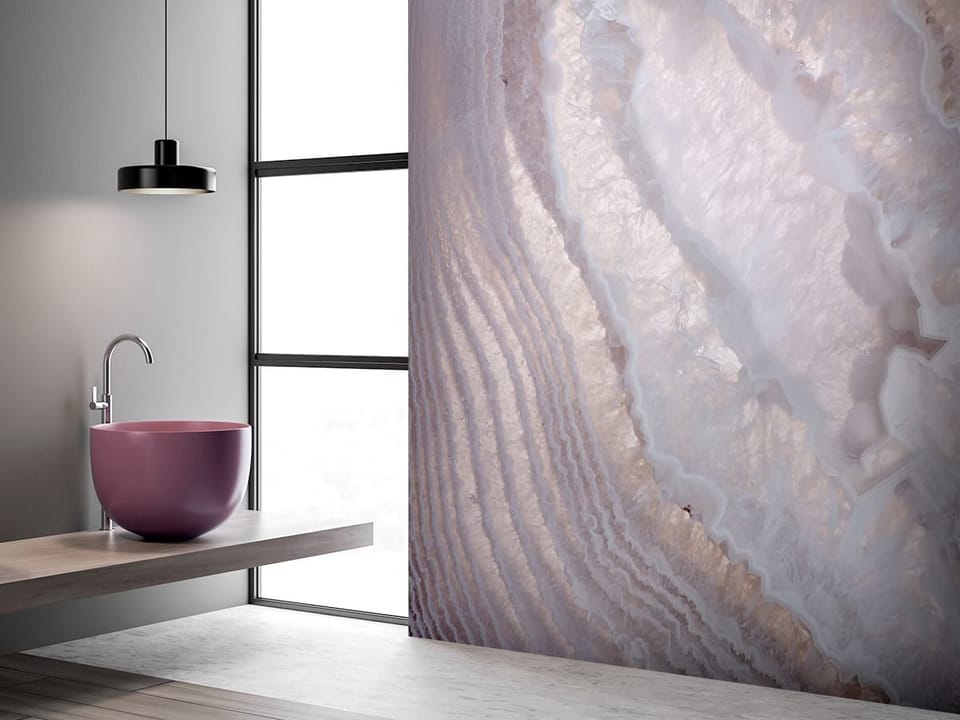 Fototapeta Marmurowa tekstura minerału we wnętrzu łazienki