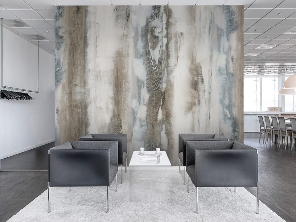 Fototapeta Drewniana Tekstura z Sękami we wnętrzu biura