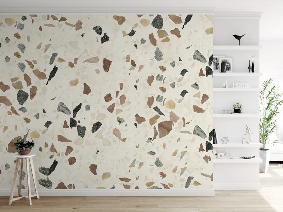 Fototapeta Lastryko z kolorowymi kamieniami we wnętrzu przedpokoju