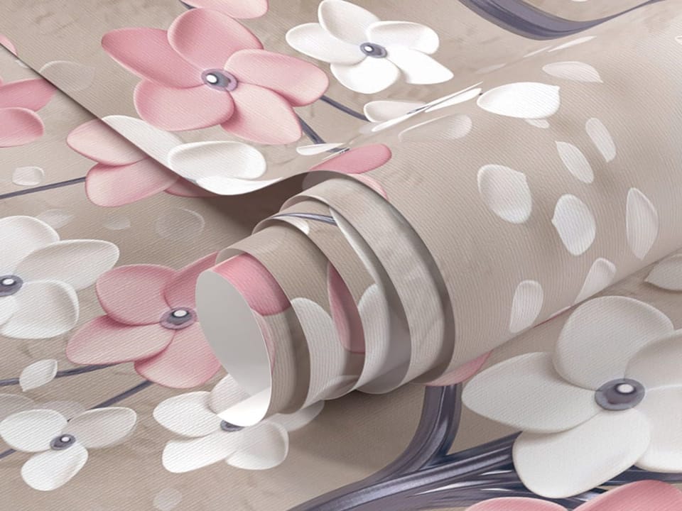 Fototapeta Drzewo z różowymi kwiatami fragment #1