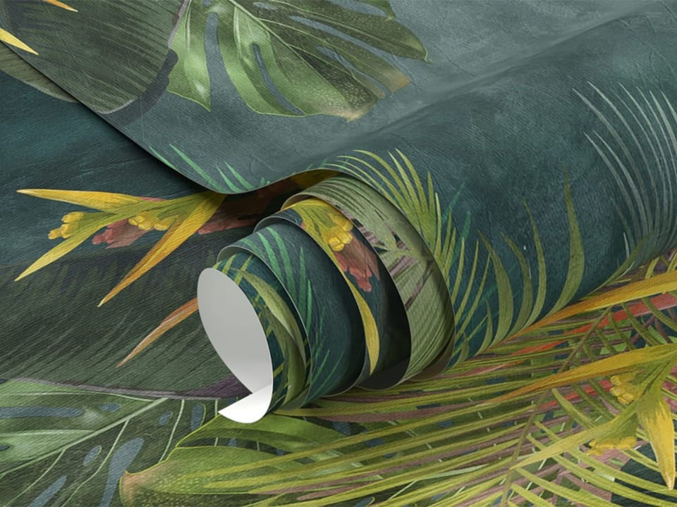 Fototapeta Tropikalna Dżungla z Orchideami fragment #1