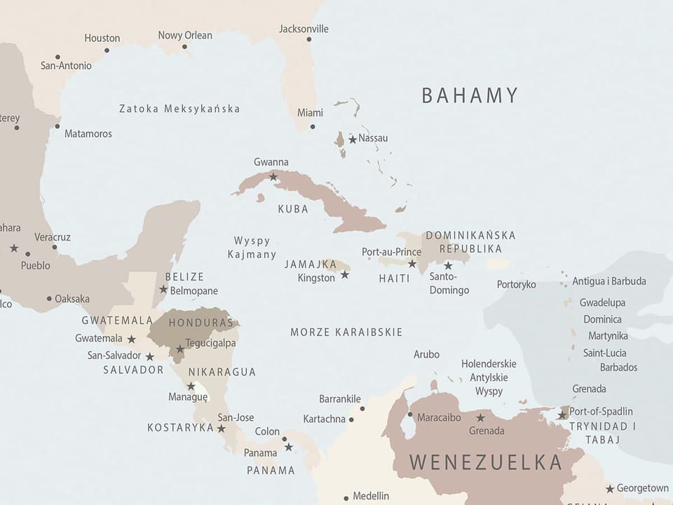 Fototapeta Mapa świata z kontynentami fragment #2