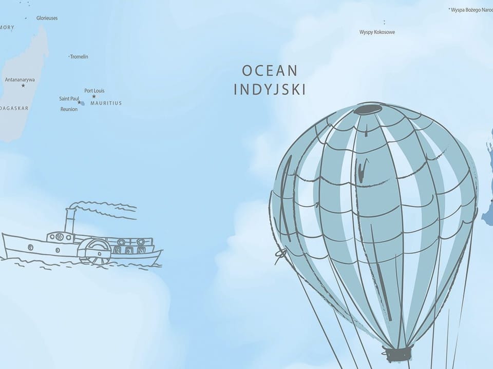 Fototapeta Mapa świata z samolotami fragment #1