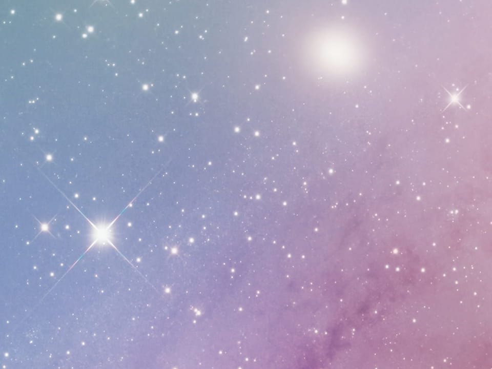 Fototapeta Galaktyka z kolorowymi mgławicami fragment #1