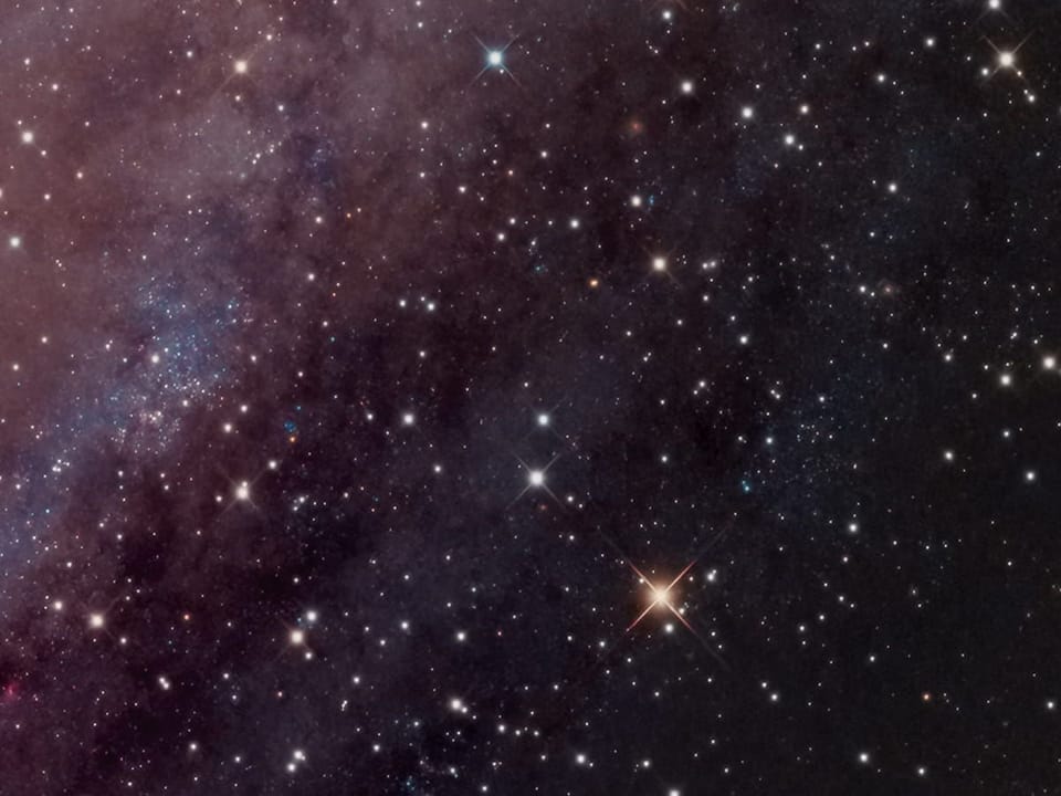 Fototapeta Galaktyka z kolorowymi mgławicami fragment #2