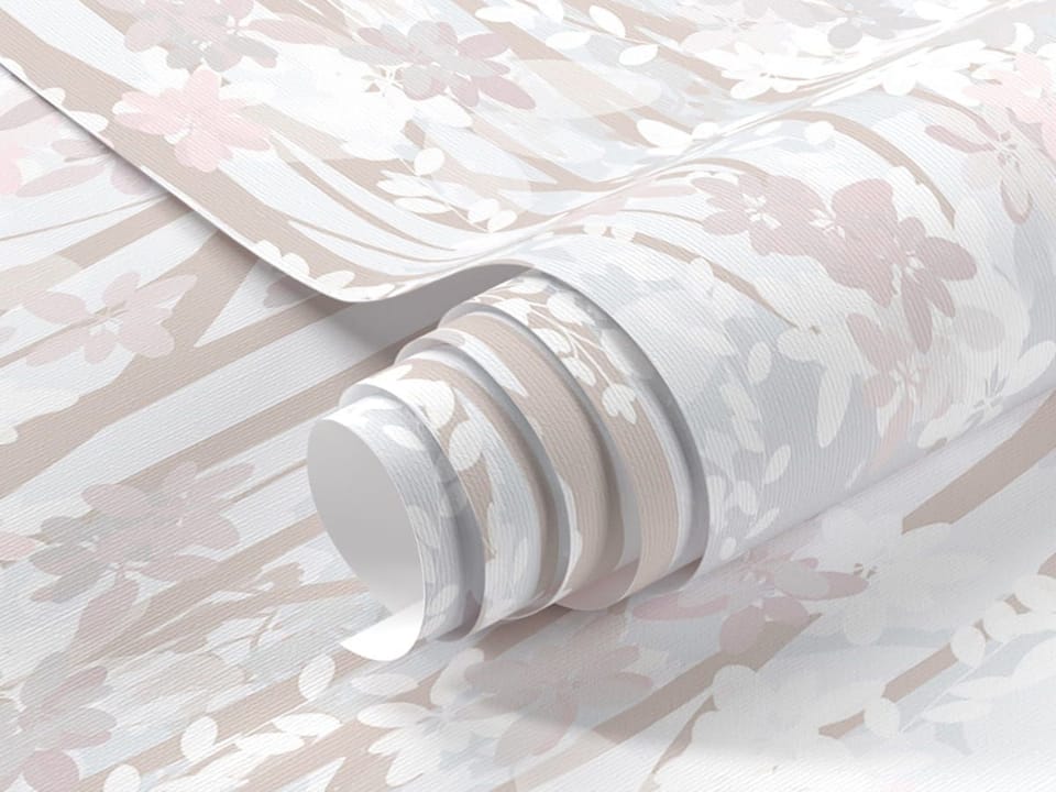 Fototapeta Kolorowe drzewa na jasnym tle fragment #1