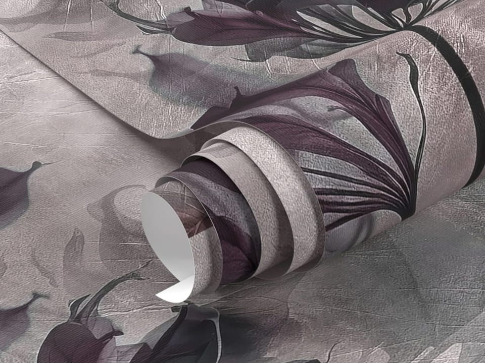 Fototapeta Egzotyczne liście na jasnym tle fragment #1