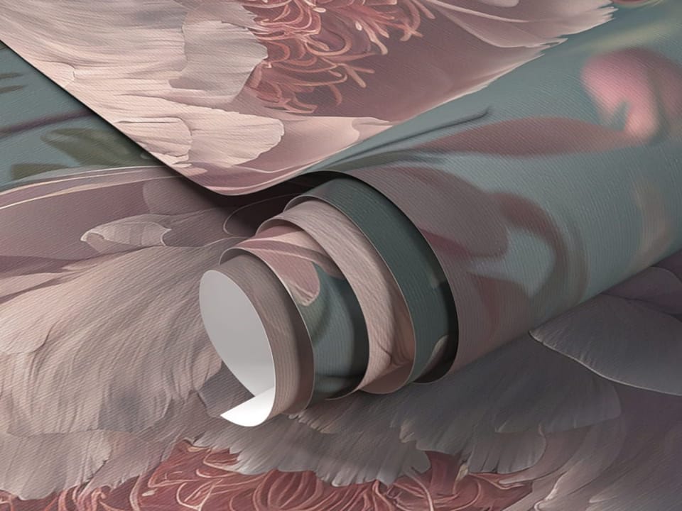 Fototapeta Piwonie na ciemnym tle fragment #1