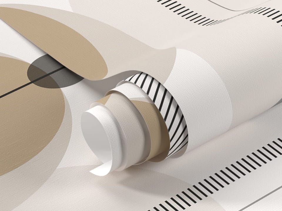 Fototapeta Geometryczne wzory z okręgami fragment #1