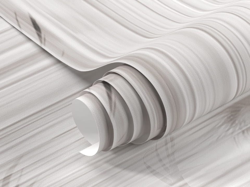 Fototapeta Cienie liści na jasnej zasłonie fragment #1