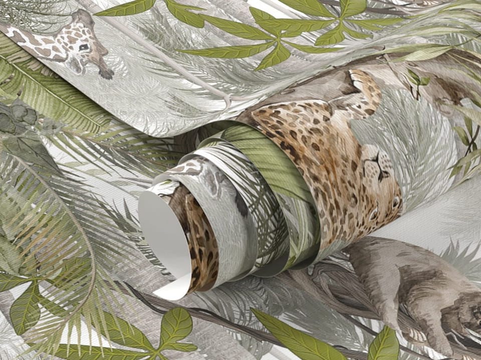 Fototapeta Zwierzęta w tropikalnym lesie fragment #1