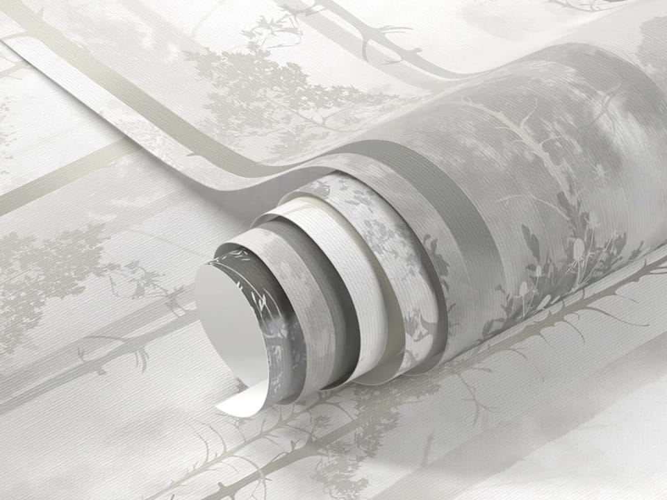 Fototapeta Leśna mgła i wysokie drzewa fragment #1