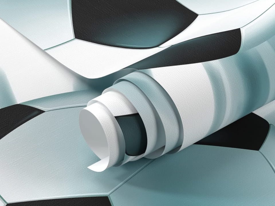 Fototapeta Dynamika Piłki Nożnej w Ruchu fragment #1