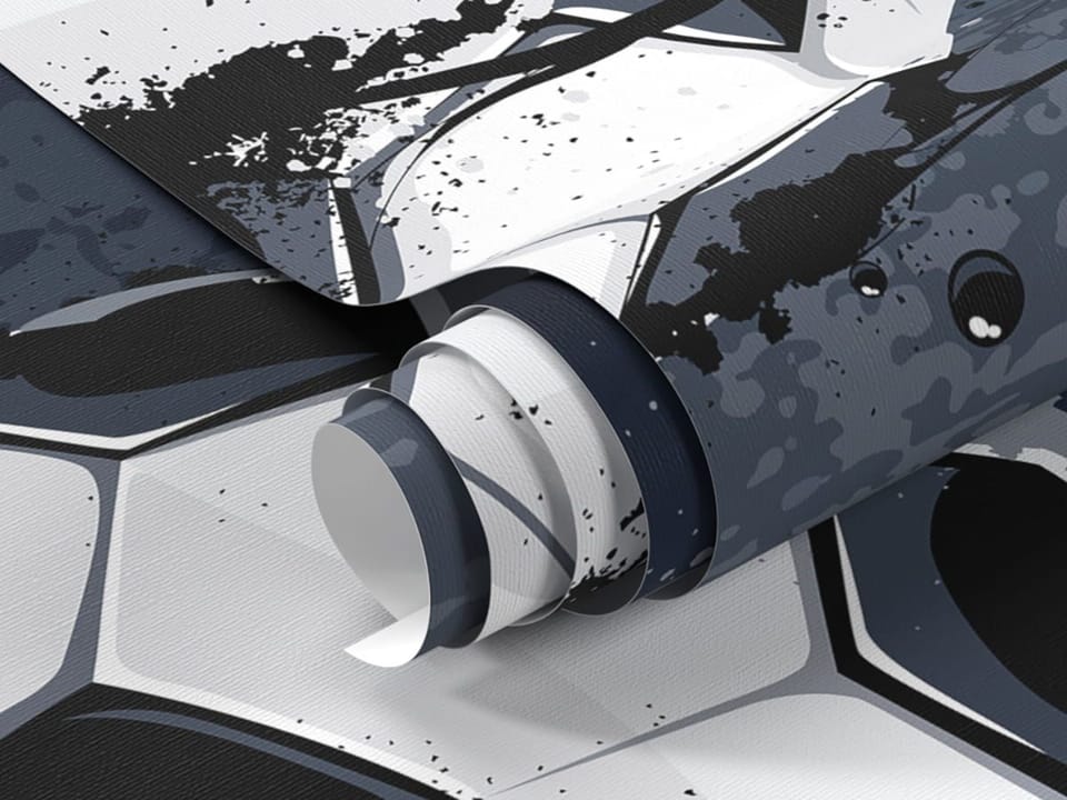 Fototapeta Piłki nożne z efektem rozprysków fragment #1