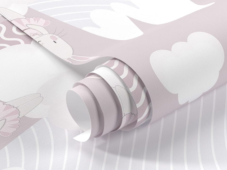 Fototapeta Królik na chmurze w górach fragment #1