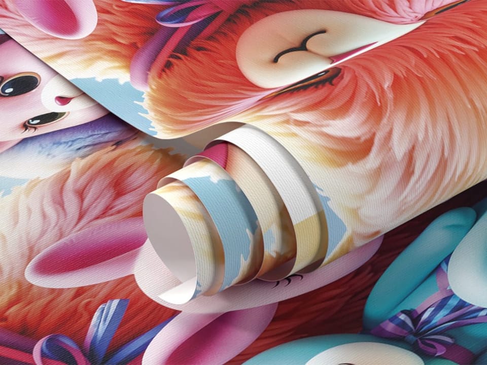 Fototapeta Kolorowe Pluszowe Misie i Balon fragment #1