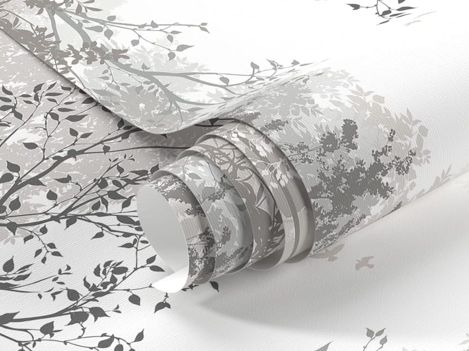 Fototapeta Spokojny Las z Wysokimi Drzewami fragment #1