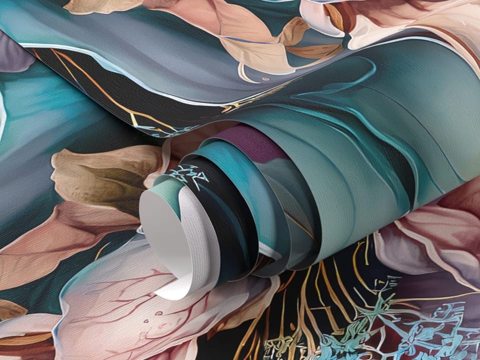 Fototapeta Egzotyczne kwiaty w odcieniach fioletu fragment #1