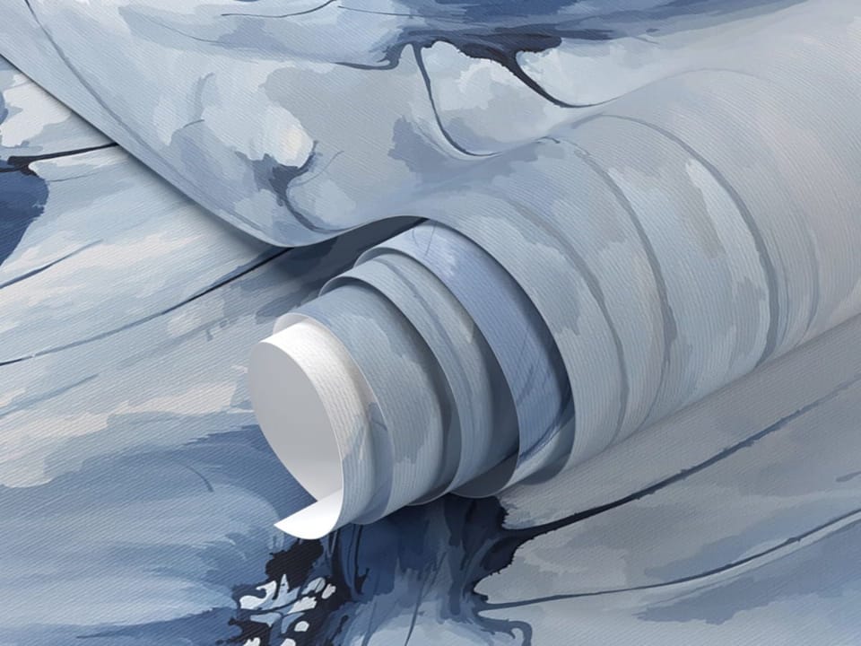 Fototapeta Maki, kwiaty w odcieniach niebieskiego fragment #1